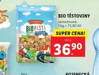 Lidl Bio těstoviny nabídka