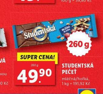 Lidl Studentská pečeť nabídka
