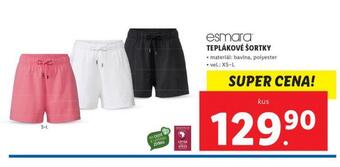 Lidl Teplákové šortky nabídka