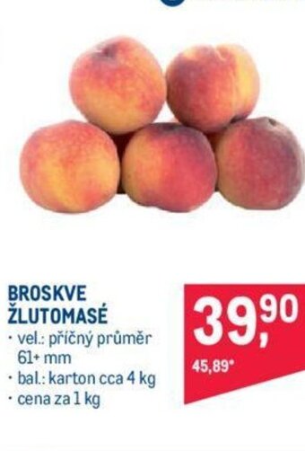 Makro BROSKVE ŽLUTOMASÉ nabídka