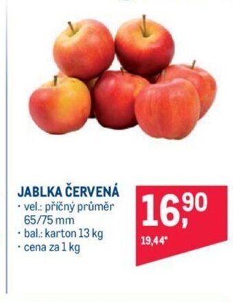 Makro JABLKA ČERVENÁ nabídka