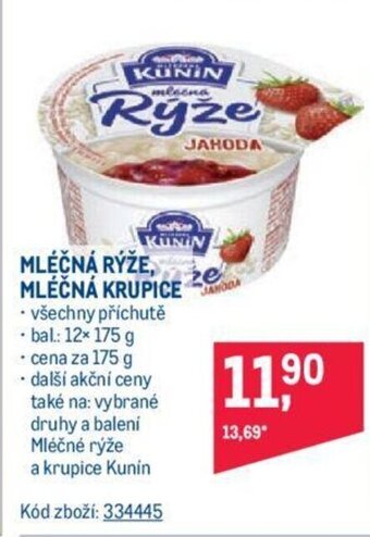 Makro MLÉČNÁ RÝŽE, MLÉČNÁ KRUPICE nabídka