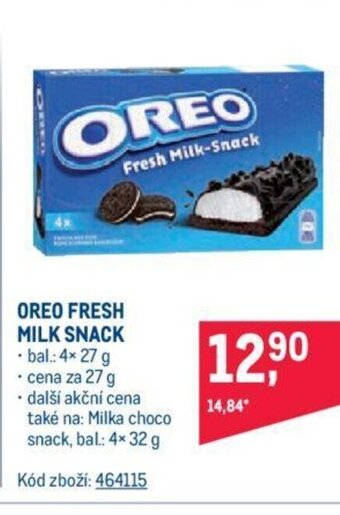 Makro OREO FRESH MILK SNACK nabídka