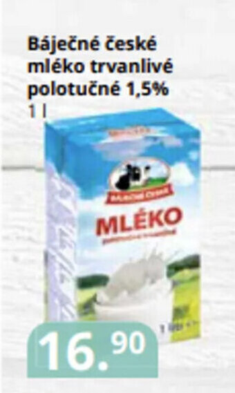 Potraviny CZ Báječné české mléko trvanlivé polotučné 1,5% nabídka