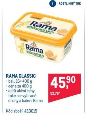 Makro RAMA CLASSIC nabídka