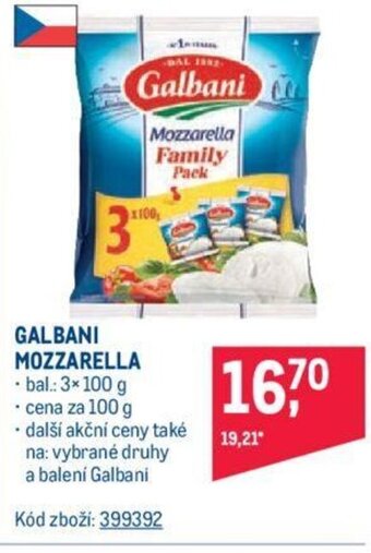 Makro GALBANI MOZZARELLA nabídka