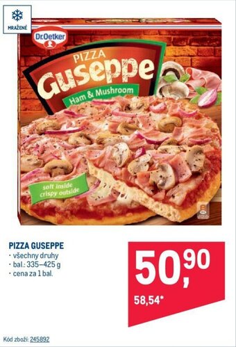 Makro PIZZA GUSEPPE nabídka
