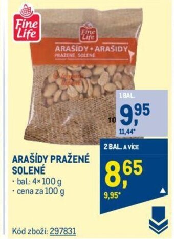 Makro ARAŠÍDY PRAŽENÉ SOLENÉ nabídka