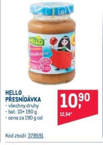Makro HELLO PŘESNÍDÁVKA nabídka