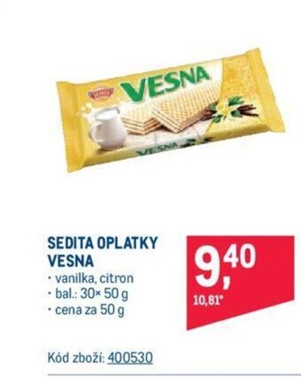 Makro SEDITA OPLATKY VESNA nabídka