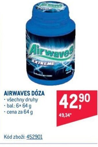 Makro AIRWAVES DÓZA nabídka