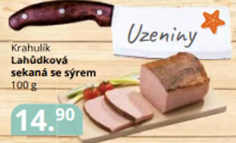 Potraviny CZ Krahulik Lahůdková sekaná se sýrem 100 g nabídka