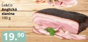 Potraviny CZ Le&Co Anglická slanina 100 g nabídka