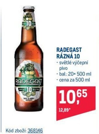 Makro RADEGAST RÁZNÁ 10 nabídka
