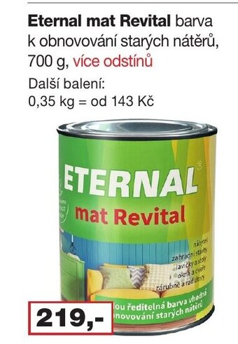Barevný ráj Eternal mat Revital nabídka