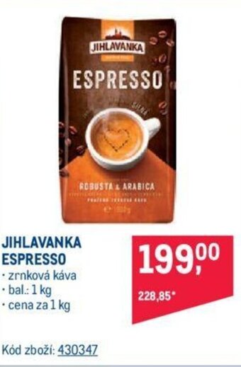 Makro JIHLAVANKA ESPRESSO nabídka