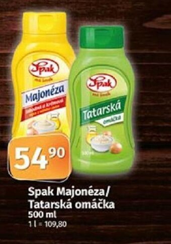 COOP TIP Spak Majonéza/ Tatarská omáčka 500 ml nabídka