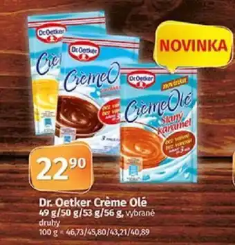 COOP TIP Dr. Oetker Crème Olé 49 g/50 g/53 g/56 g nabídka