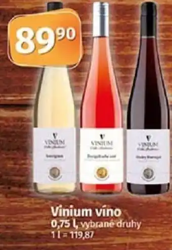 Vinium víno 0,75 l