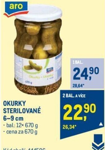 Makro OKURKY STERILOVANÉ 6-9 cm nabídka
