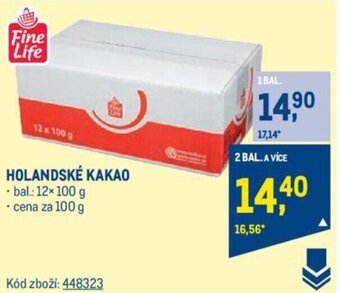 Makro HOLANDSKÉ KAKAO nabídka
