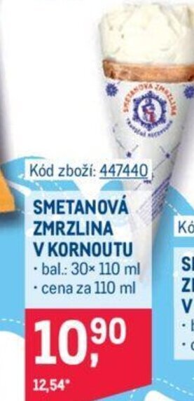Makro SMETANOVÁ ZMRZLINA V KORNOUTU nabídka