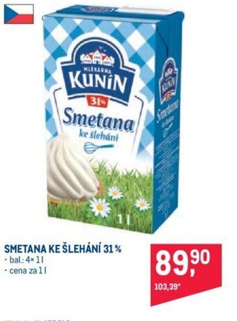 Makro SMETANA KE ŠLEHÁNÍ 31% nabídka