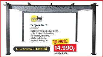 Bauhaus Pergola Kréta nabídka