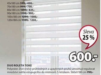 JYSK DUO ROLETA TOKE nabídka