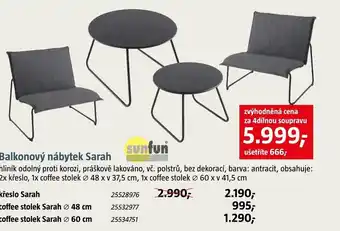 Balkonový nábytek Sarah