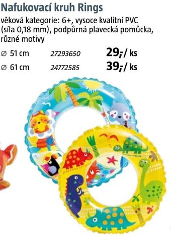 Nafukovací kruh Rings