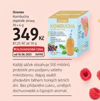 Ovonex Kombucha doplněk stravy 10×4 g