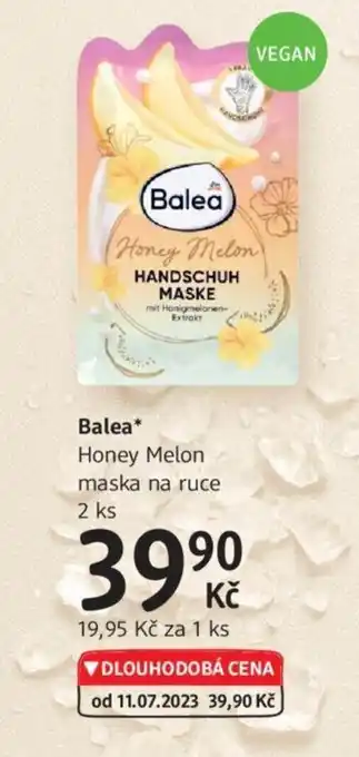 Balea* Honey Melon maska na ruce 2 ks