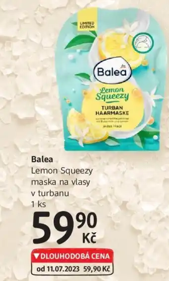 dm drogerie Balea Lemon Squeezy maska na vlasy v turbanu nabídka