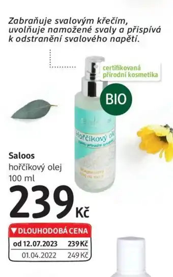 dm drogerie Saloos hořčíkový olej 100 ml nabídka