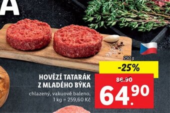 Lidl HOVĚZÍ TATARÁK Z MLADÉHO BÝKA nabídka