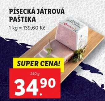 Lidl PÍSECKÁ JÁTROVÁ PAŠTIKA nabídka