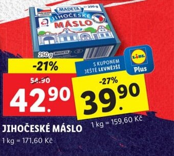 Lidl JIHOČESKÉ MÁSLO nabídka