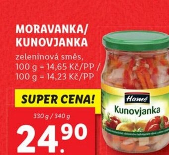 Lidl MORAVANKA/ KUNOVJANKA nabídka