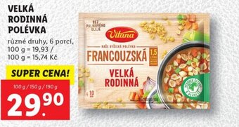 Lidl VELKÁ RODINNÁ POLÉVKA nabídka