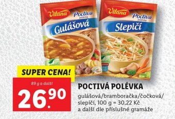 Lidl POCTIVÁ POLÉVKA nabídka
