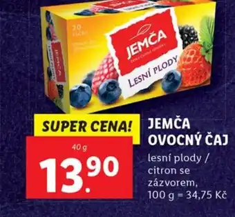Lidl JEMCA OVOCNÝ ČAJ nabídka