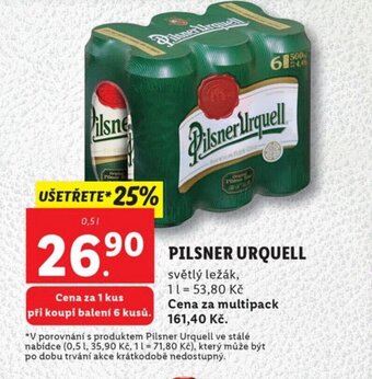 Lidl PILSNER URQUELL nabídka