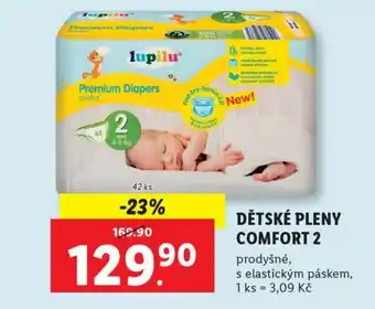 Lidl DĚTSKÉ PLENY COMFORT 2 nabídka