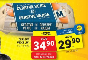 Lidl ČERSTVÁ VEJCE ,,M" nabídka
