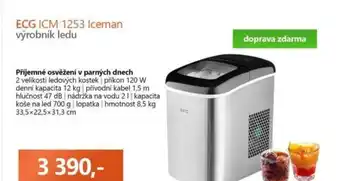 ECG ICM 1253 Iceman výrobník ledu