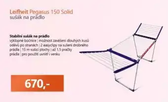 Leifheit Pegasus 150 Solid sušák na prádlo