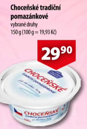 CBA Choceňské tradiční pomazánkové nabídka