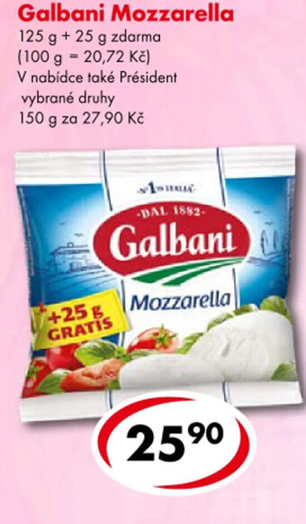 CBA Galbani Mozzarella nabídka