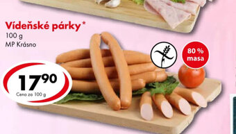 Vídeňské párky* 100 g MP Krásno